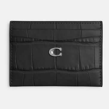 Coach Embossed Croc Essential Card Case