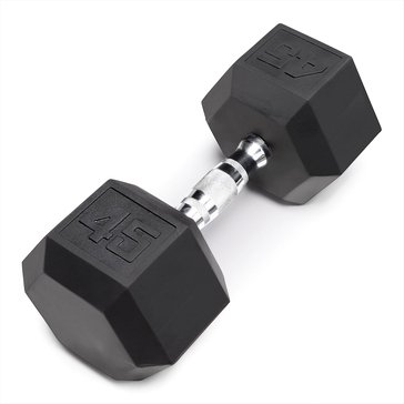 Marcy Pro 45lb Rubber Hex Dumbbell