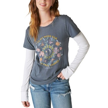 Lucky Brand Women's Stars Cosmos Graphic Tee