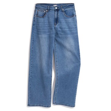 Yarn & Sea Women's Plus Wide Leg Jeans