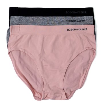 BCBG Women's Seamless Full Brief 3-Pack