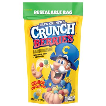 Cap'n Crunch Berry Sweetened Cereal, 3.9oz