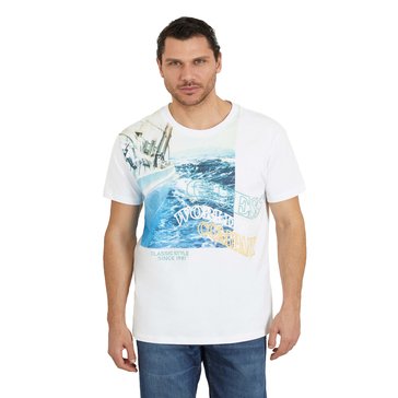 Guess Men's Short Sleeve Cotton Guess Boat Tee
