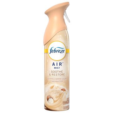 Febreze Air Mist Soothe and Restore Air Freshener Spray, Whipped Warm Sugar Shea Butter 8.8OZ