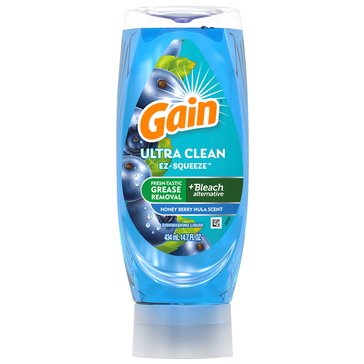 Gain Ultra EZ-Squeeze Dishwashing Liquid, Honey Berry Hula