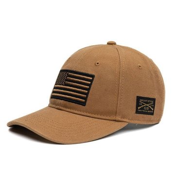 Grunt Style Men's Embroidered American Flag Hat  