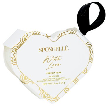 Spongelle Heart Shaped Freesia Pear Body Buffer