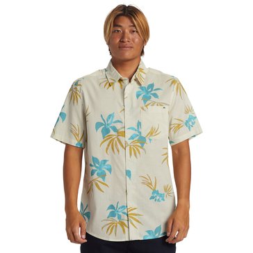 Quiksilver Men's Apero Classic Floral Print Short Sleeve Shirt