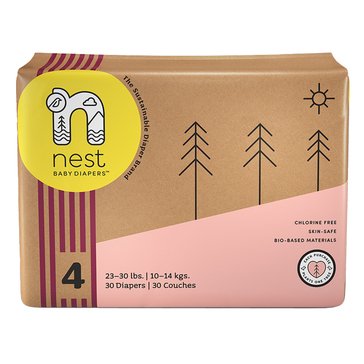 Nest Baby Diapers Natural Plant-Based Baby Diapers Size 4