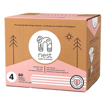 Nest Baby Diapers Natural Plant-Based Baby Diapers Eco Box Size 4