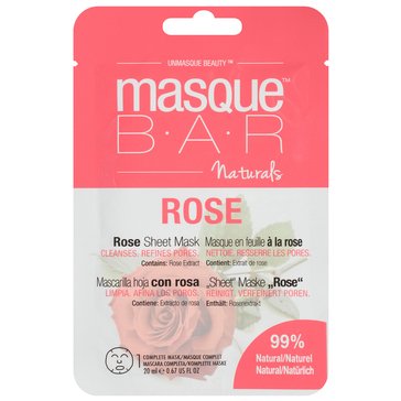 masque BAR Naturals Rose Sheet Mask