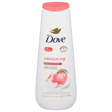 Dove Peach Rebalancing Body Wash 20oz