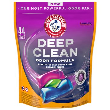 Arm & Hammer Deep Clean Odor Formula Unit Dose Laundry Detergent, Radiant Burst