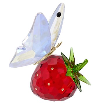 Swarovski Idyllia Butterfly & Strawberry Figurine