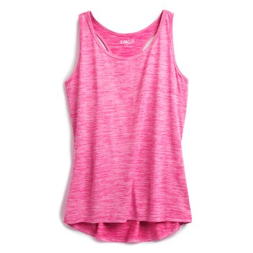 3 Paces Women's Stephanie Space Dye Flowy Racerback Tank 