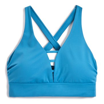 3 Paces Women's Lisa Solid Caged Sports Bra 