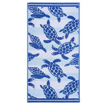 Harbor Home Turtles Jacquard Beach Towels