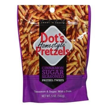 Dot's Homestyle Pretzels Cinnamon Sugar Pretzels, 5 oz