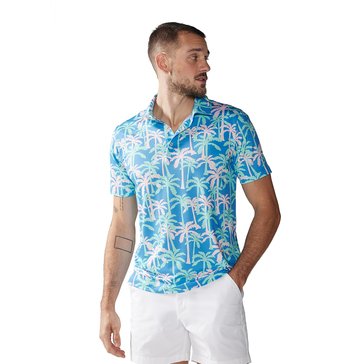 Chubbies Men's The Keep Palm And Carry On Print Performance 2.0 Polo Top