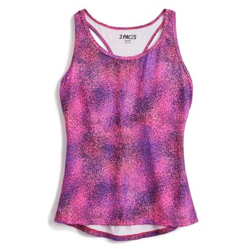 3 Paces Big Girls' Stephanie Printed Flowy Racerback Tank