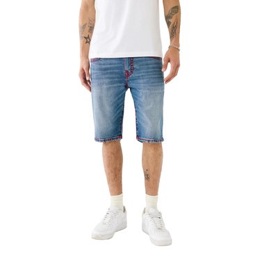 True Religion Men's Rocco Super Thread Stitch No Flap Shorts