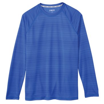 3 Paces Men's Long Sleeve Gradient Stripe Tee 