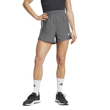 Adidas Women's 3 Stripes High Rise Shorts 