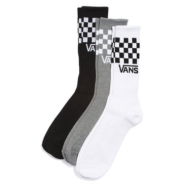 Vans Men's Classic Check Crew 3pk. Socks 