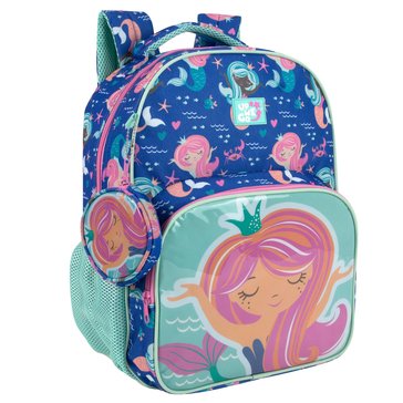 AD Sutton Girls Mermaid Backpack with Coin Pouch