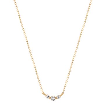 Aurelie Gi Inez Triple Diamond Necklace
