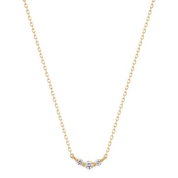 Aurelie Gi Inez Triple Diamond Necklace