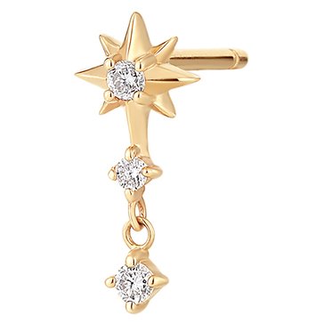 Aurelie Gi Nova Triple Diamond Starburst Single Earring