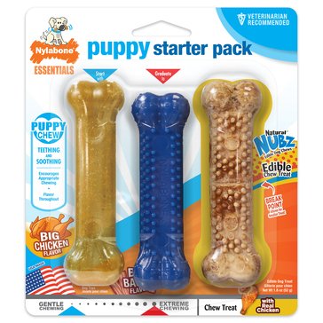 Nylabone Puppy Starter Pack, 3-Count