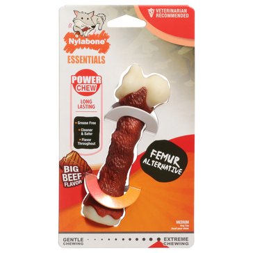 Nylabone Power Chew Femur Alternative Beef Flavored Dog Toy