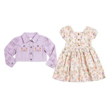 Little Lass Toddler Girls 2-Piece Floral Dress Sets