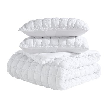 Harbor Home Allyson Elastic Embroideried Box 2-Piece Comforter Set