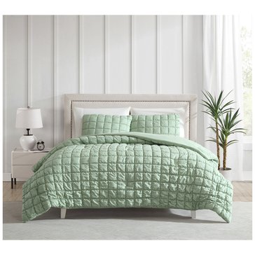 Harbor Home Allyson Elastic Embroideried Box 2-Piece Comforter Set