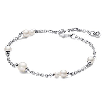 Pandora Treated Freshwater Cultured Pearl Station Chain Bracelet