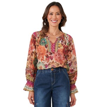 Democracy Women's Pintuck Blouse (Plus Size)