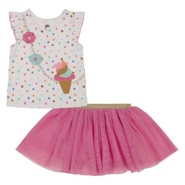 Kids Headquarters Toddler Girls Ice Cream Skort Sets