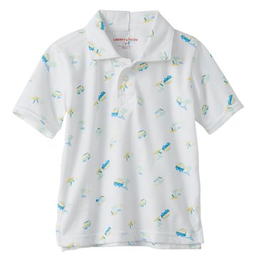 Liberty & Valor Little Boys Short Sleeve Printed Polo