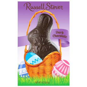 Russell Stover Easter Rabbit Dark Chocolate, 3oz