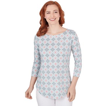 Emaline Women's Medallion Top (Plus Size)