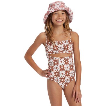 Billabong Big Girls' Flower 1-Piece Swimsuit