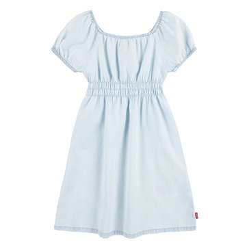 Levis Little Girls Squareneck Denim Dress