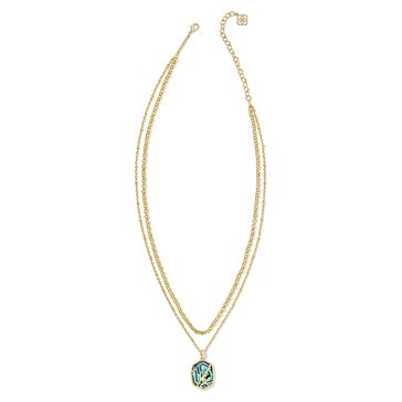 Kendra Scott Daphne Coral Frame Multi-Strand Necklace