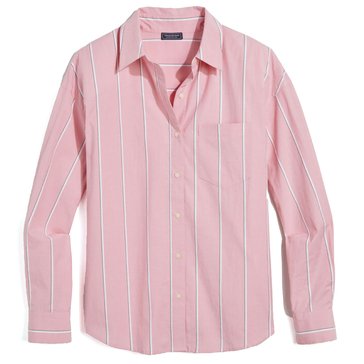 Vineyard Vines Women's Poplin Relaxed Button Down Shirt