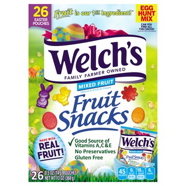 Welch's Fruit Snacks Box, 26-Count