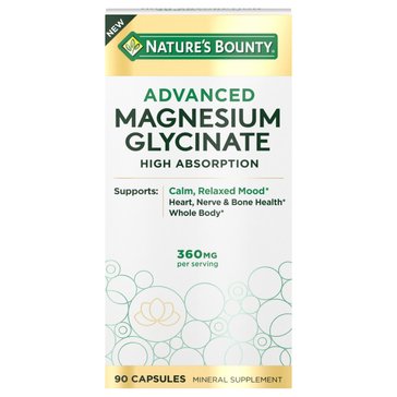 Nature's Bounty Advanced Magnesium Glycinate Tablets
