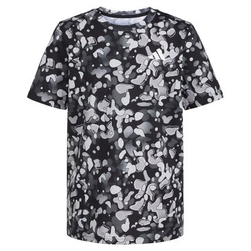 Adidas Big Boys' Pebble Camo Tee